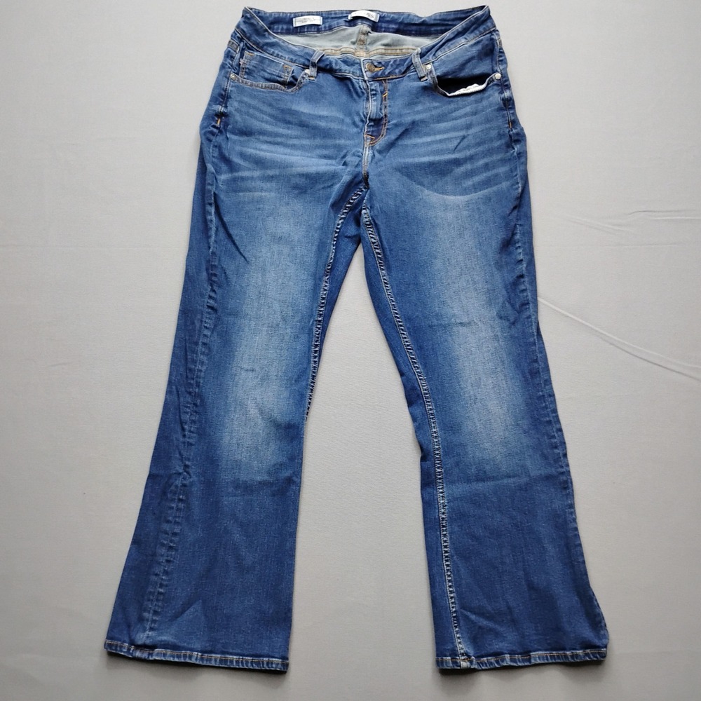 Vigoss Jagger Bootcut Jeans Womens Size 14 Blue Stretch Denim Mid Rise Pants